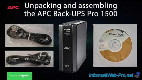 Unpacking and assembling the APC Back-UPS Pro 1500