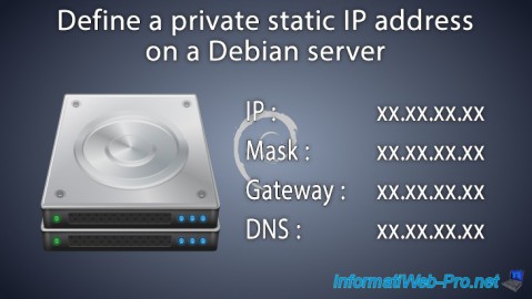 Define a private static IP address on a Debian server