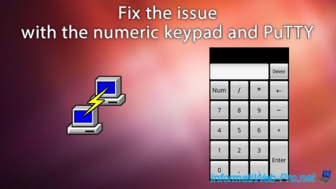 PuTTY - Fix the issue with the numeric keypad