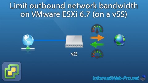 Limit outbound network bandwidth on VMware ESXi 6.7 (on a vSS)