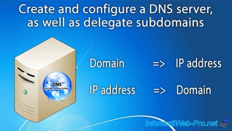 Create and configure a DNS server, as well as delegate subdomains on Windows Server 2012 / 2012 R2