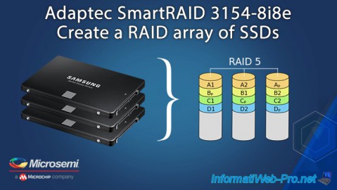 Adaptec SmartRAID 3154-8i8e - Create a RAID array of SSDs