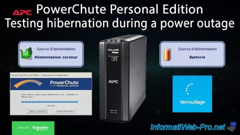 APC PowerChute Personal Edition - Hibernation test during a power outage
