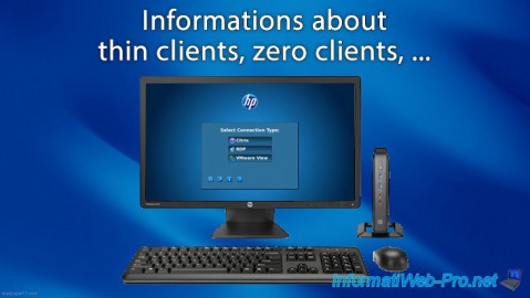 Informations about thin clients, zero clients, and used protocols