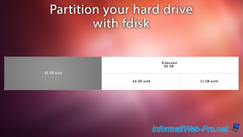 Partition your hard drive with fdisk