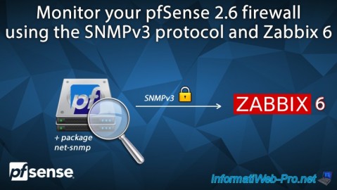 Monitor your pfSense 2.6 firewall using the SNMPv3 protocol and Zabbix 6