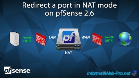 Redirect a port in NAT mode on pfSense 2.6
