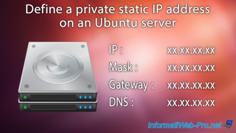 Define a private static IP address on an Ubuntu server