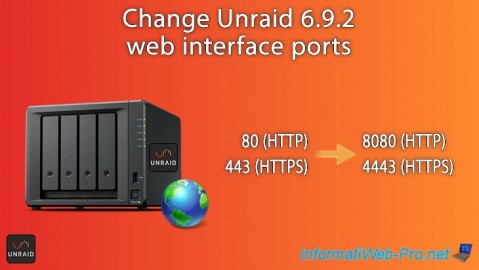 Change Unraid 6.9.2 web interface ports
