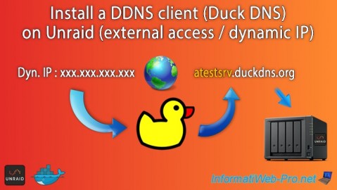Unraid 6.9.2 - Docker - Install a DDNS client (Duck DNS)