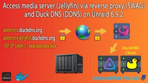 Unraid 6.9.2 - SWAG - Access Jellyfin via reverse proxy and Duck DNS (DDNS)