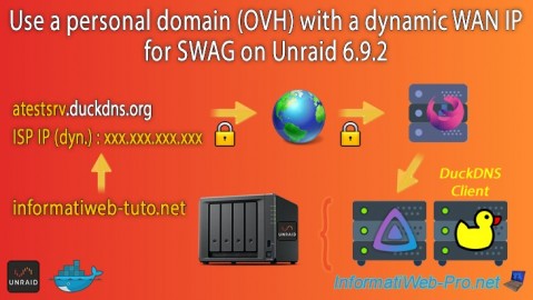 Use a personal domain (OVH) with a dynamic WAN IP for SWAG on Unraid 6.9.2