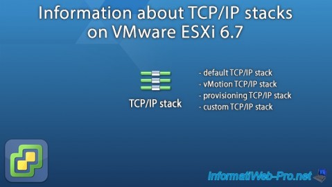 VMware ESXi 6.7 - TCP/IP stacks