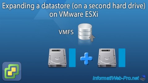 Expanding a datastore (on a second hard drive) on VMware ESXi 7.0 and 6.7