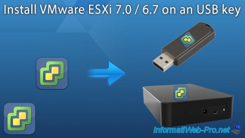 Install VMware ESXi 7.0 or 6.7 on an USB key or USB external hard drive