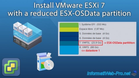Install VMware ESXi 7 with a reduced ESX-OSData partition