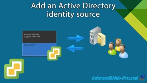 Add an Active Directory identity source to vCenter Server to authenticate through AD on VMware vSphere 6.7