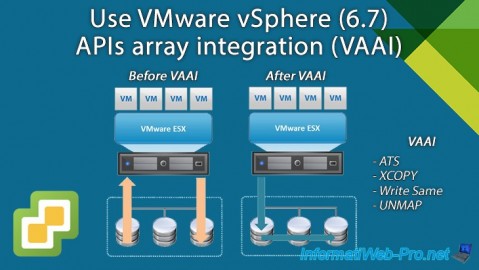 Use VMware vSphere (6.7) APIs array integration (VAAI)