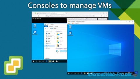 VMware vSphere 6.7 - Consoles to manage VMs
