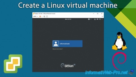 Create a virtual machine with Linux as a guest OS on VMware vSphere 6.7