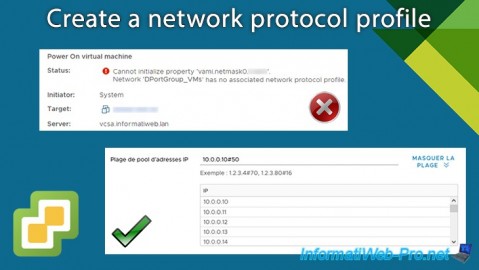 VMware vSphere 6.7 - Create a network protocol profile