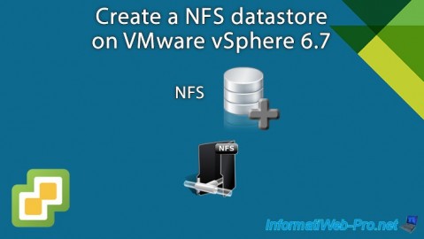 VMware vSphere 6.7 - Create a NFS datastore