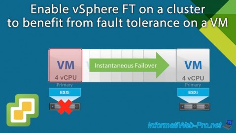 VMware vSphere 6.7 - Enable vSphere FT on a cluster