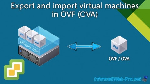 VMware vSphere 6.7 - Export and import VMs