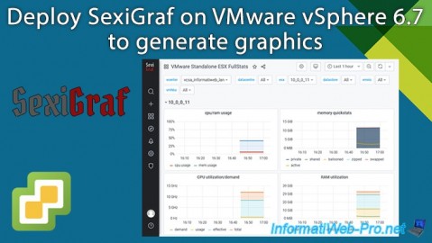 Deploy SexiGraf on VMware vSphere 6.7 to generate graphics for your ESXi hosts and VCSA