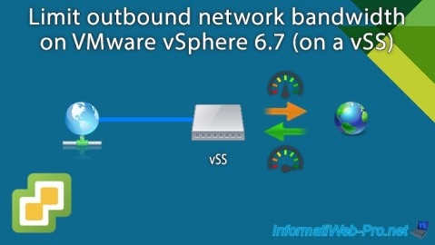 VMware vSphere 6.7 - Limit outbound bandwidth