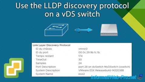 Use the LLDP discovery protocol on a vDS switch on VMware vSphere 6.7