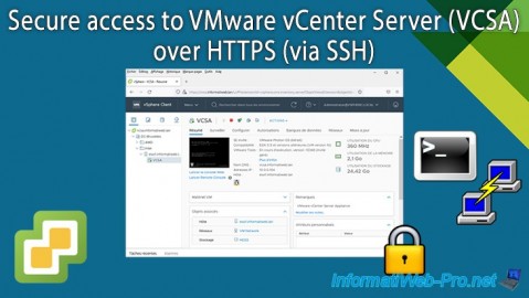 VMware vSphere 6.7 - Secure access to VMware vCenter Server (VCSA) over HTTPS (via SSH)