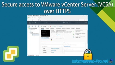 Secure access to VMware vCenter Server (VCSA) over HTTPS on VMware vSphere 6.7