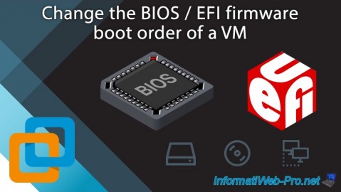 Change the BIOS or EFI firmware boot order of a virtual machine on VMware Workstation 16 or 15