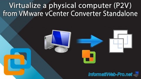 VMware Workstation 17 / 16 - Virtualize a physical computer (P2V) via vCenter Converter