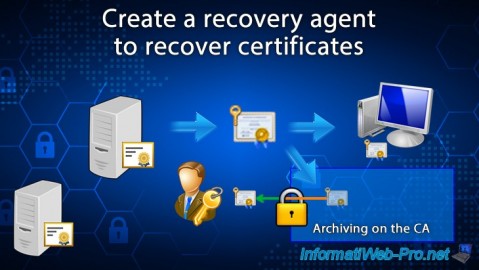 Create a recovery agent to recover certificates on Windows Server 2016