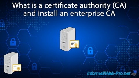 What is a certificate authority (CA) and install enterprise CA on Windows Server 2016