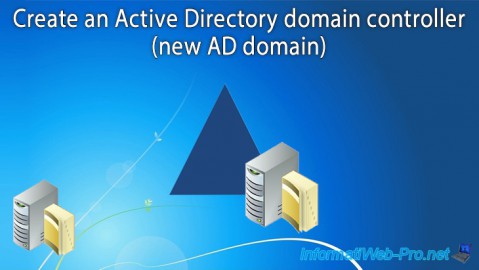 Install an Active Directory domain controller with a new AD domain on Windows Server 2016