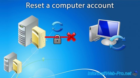 Reset a computer account in an Active Directory infrastructure on Windows Server 2016
