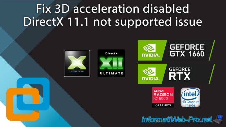 Fix 3D acceleration disabled DirectX 11.1 not supported issue